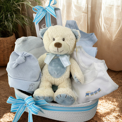Blue Bear Baby Hamper